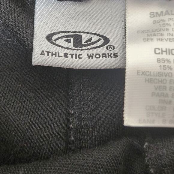 Athletic Works Black Joggers  White Stripes and Pockets Women's Size Small Pants - Picture 9 of 12